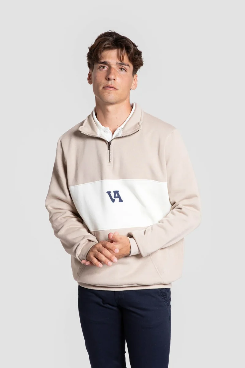 Sudadera Media Cremallera Franja Contraste SKU 0.34723 - Imagen 6