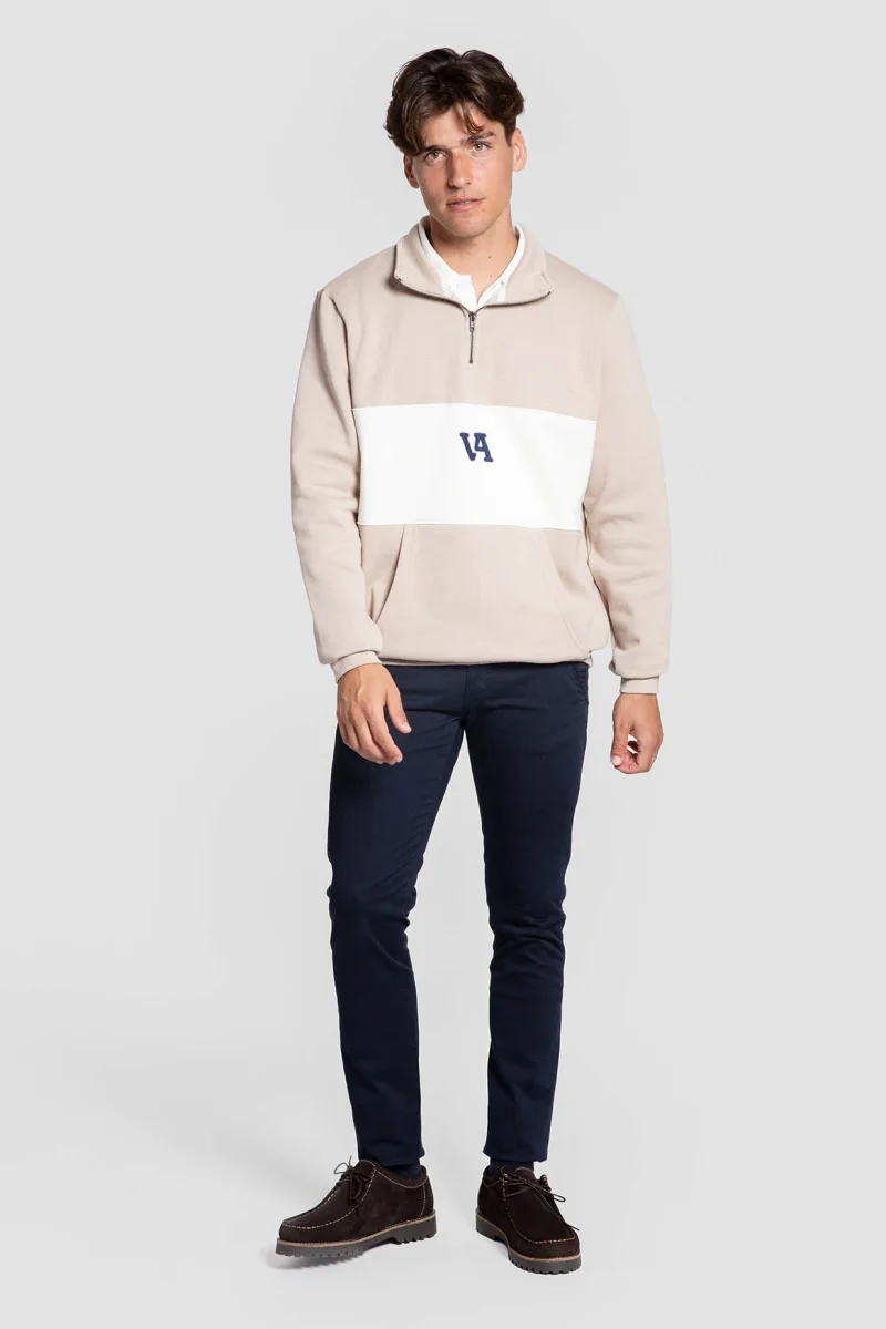 Sudadera Media Cremallera Franja Contraste SKU 0.34723 - Imagen 7