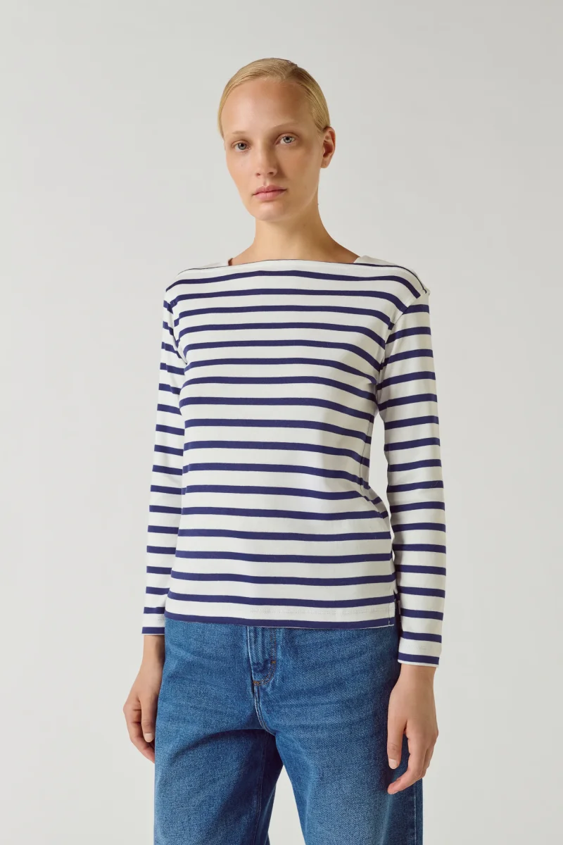 CAMISETA KATY BLANCO/AZUL - Imagen 2