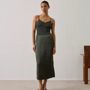 FALDA HELIA VERDE OSCURO