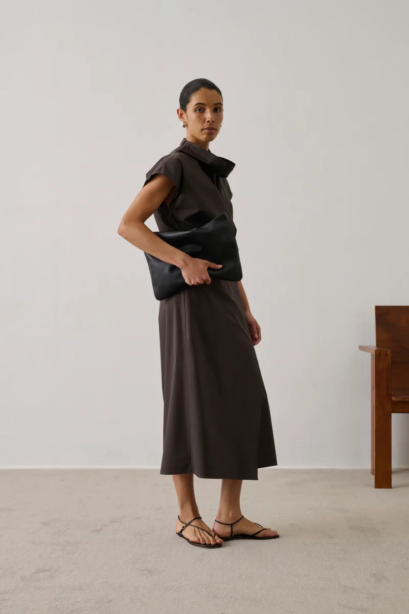 VESTIDO FOGGIA MARRÓN - Imagen 4