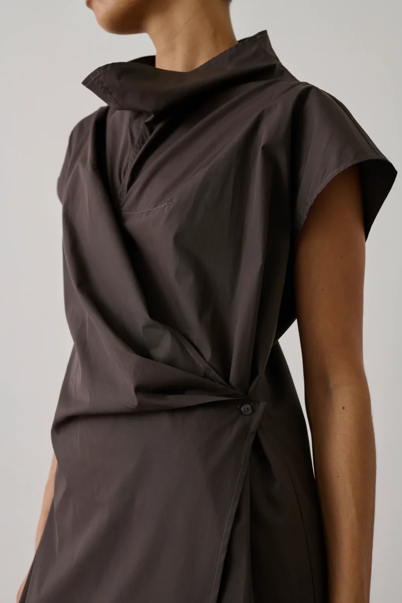 VESTIDO FOGGIA MARRÓN - Imagen 5