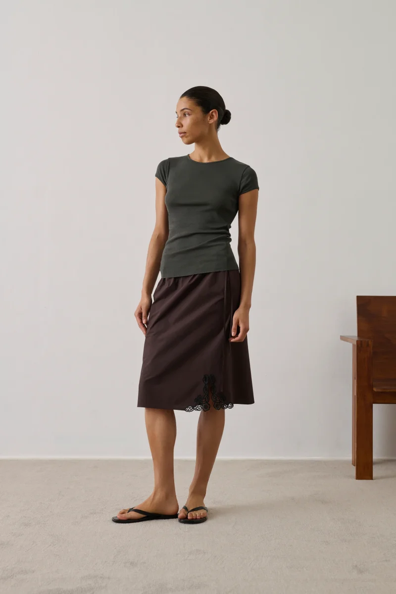 CAMISETA INDRA VERT DE GRIS