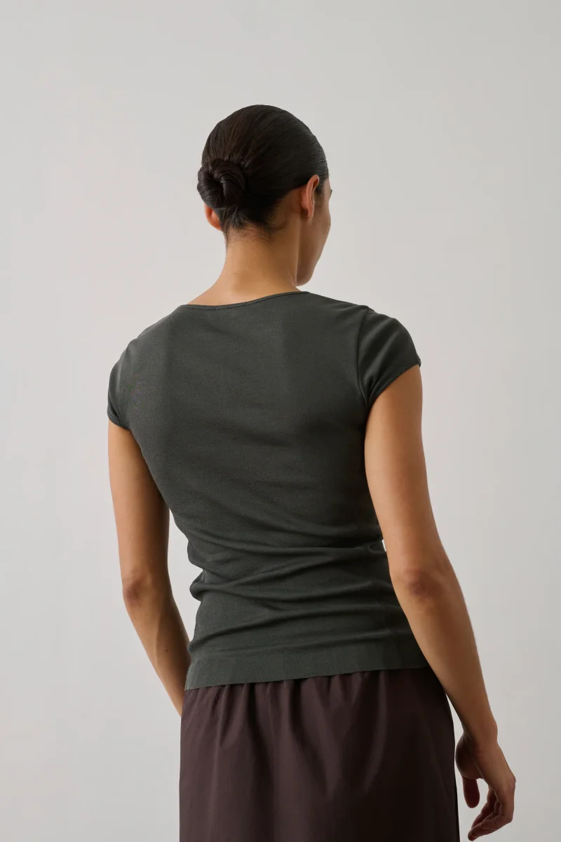 CAMISETA INDRA VERT DE GRIS - Imagen 4