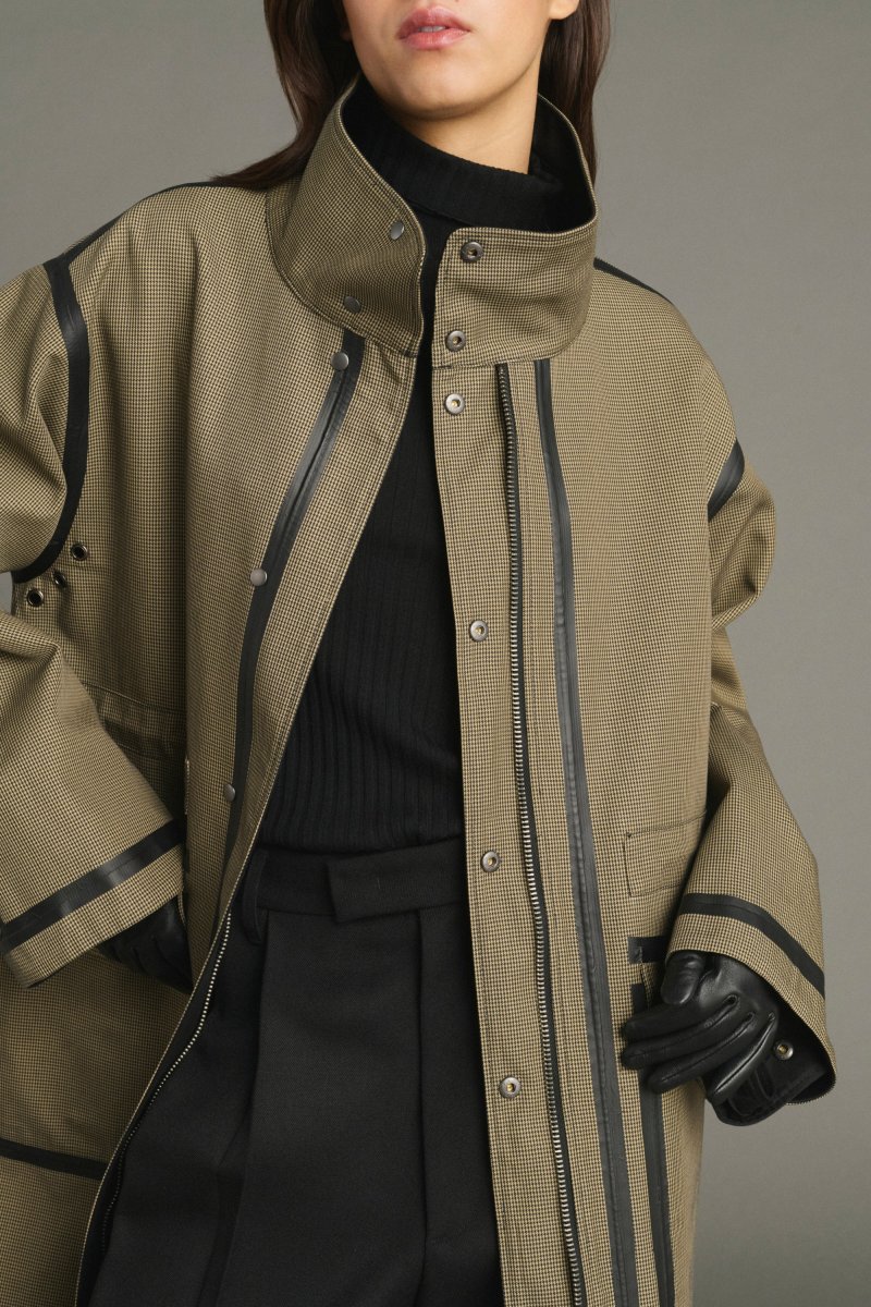 ABRIGO LUCE NEGRO/BEIGE - Imagen 7