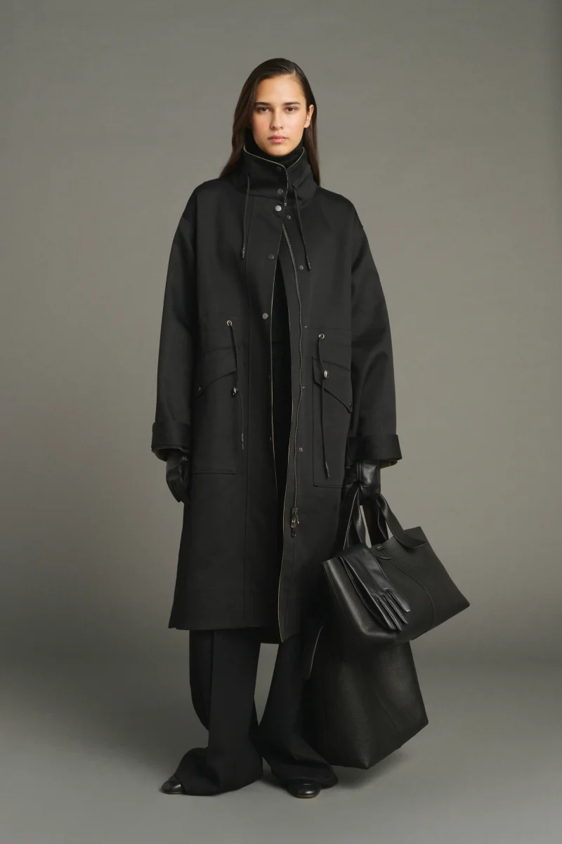 ABRIGO LUCE NEGRO/BEIGE - Imagen 2