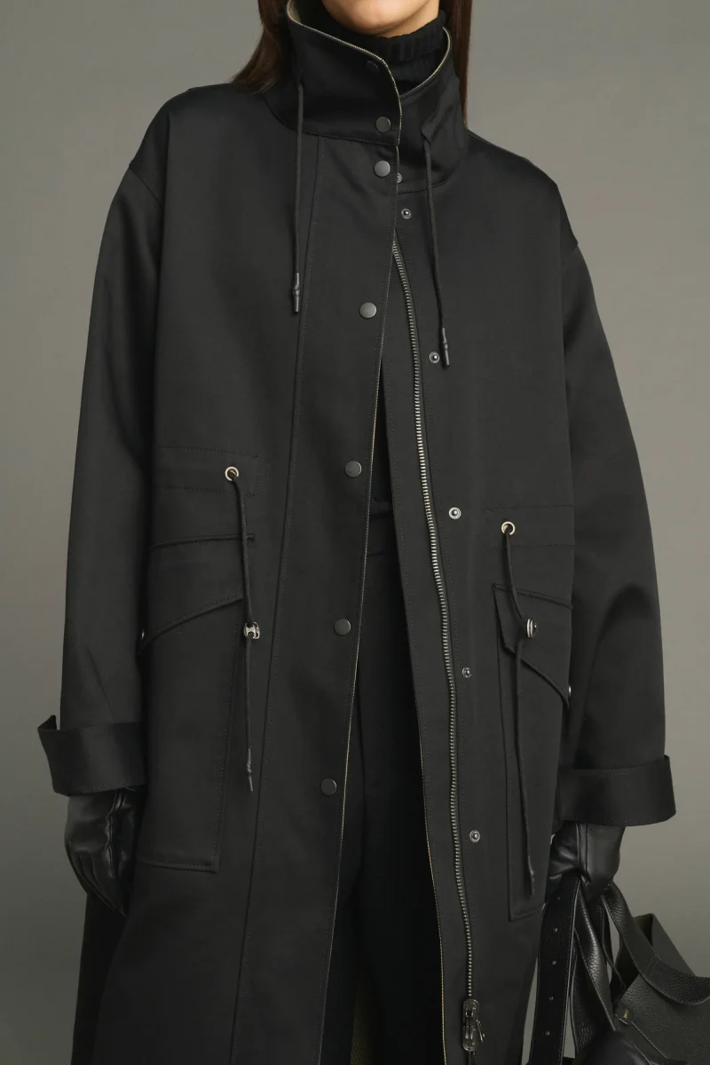 ABRIGO LUCE NEGRO/BEIGE - Imagen 4