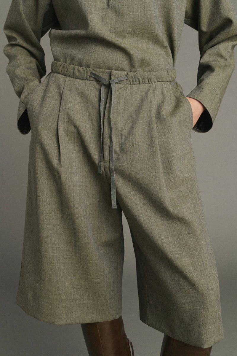 FALDA-PANTALÓN LOUISON VERDE GRISÁCEO - Imagen 4