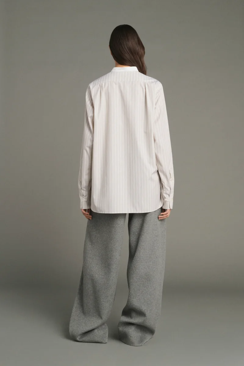 CAMISA LUCILE AVELLANA/CRUDO - Imagen 5