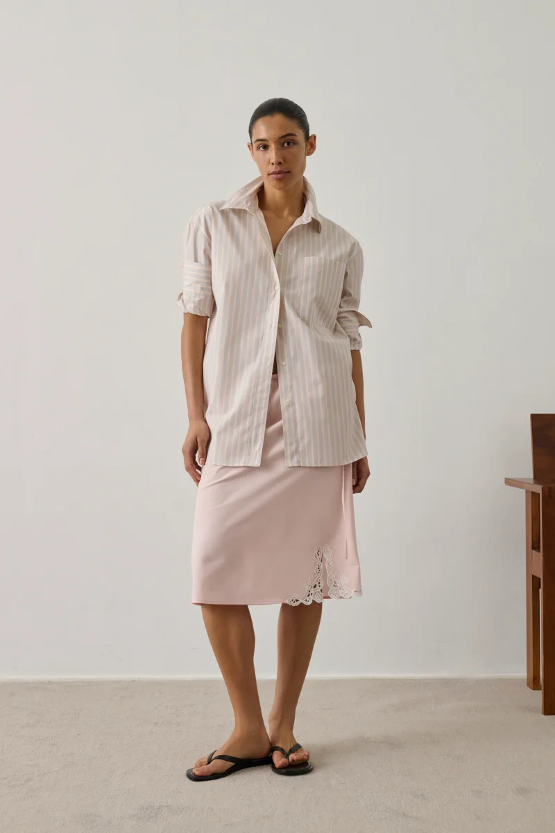 CAMISA CARLOTTA NARANJA/GRIS - Imagen 3