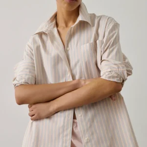 CAMISA CARLOTTA NARANJA/GRIS