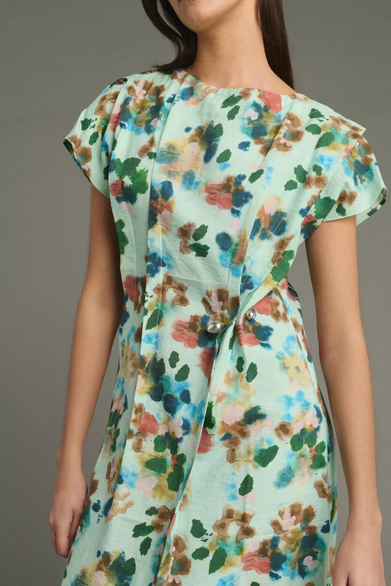 VESTIDO JADE TURQUESA - Imagen 4