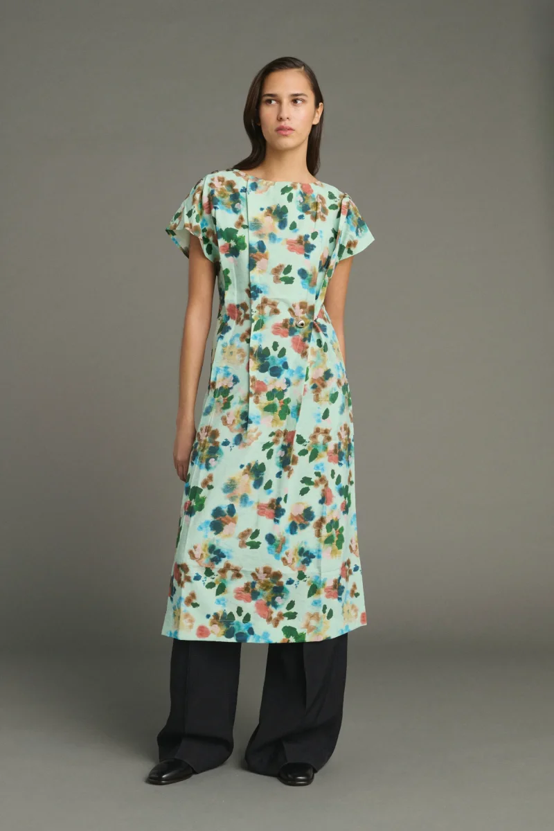 VESTIDO JADE TURQUESA - Imagen 5