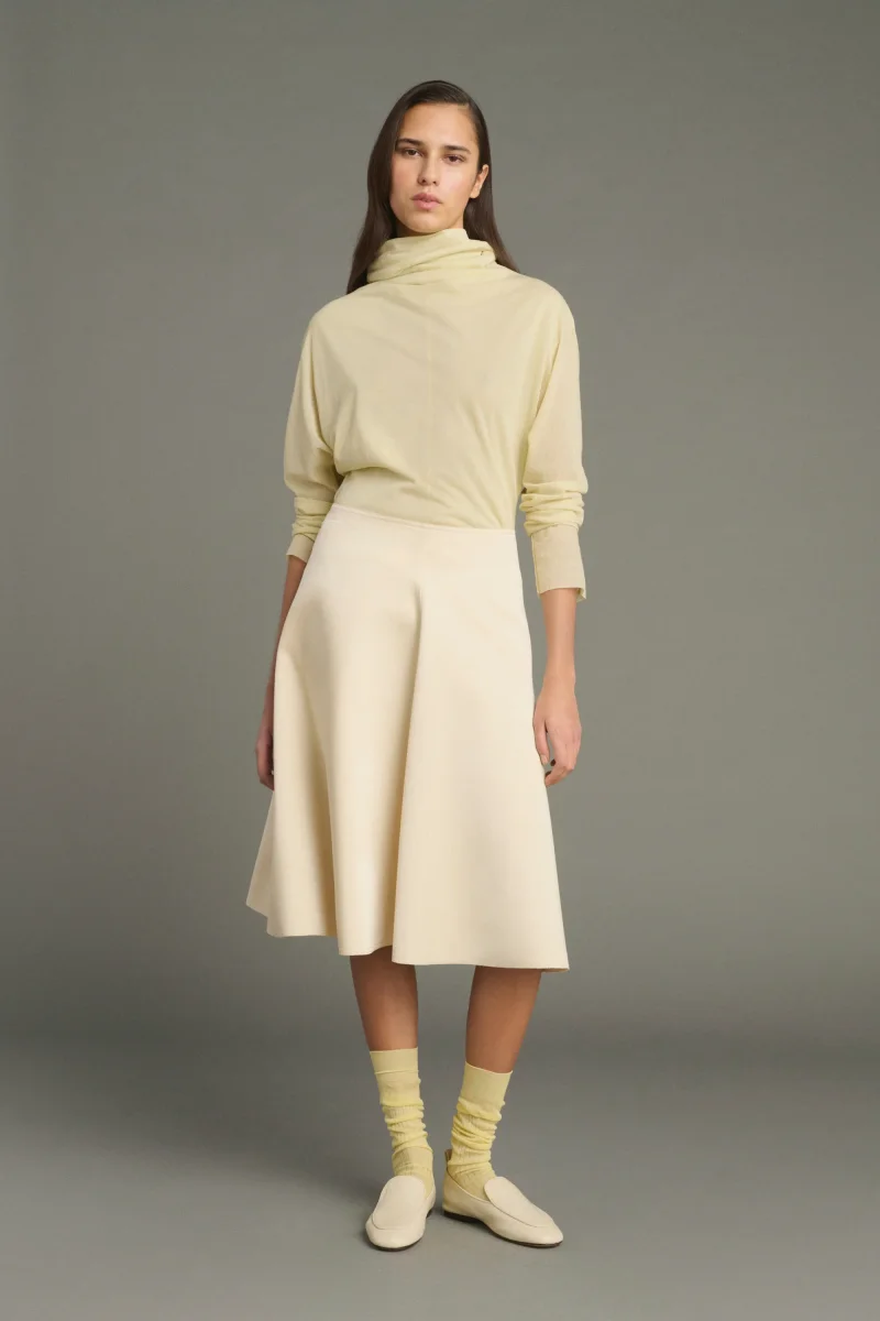 FALDA KELYA CREMA - Imagen 4