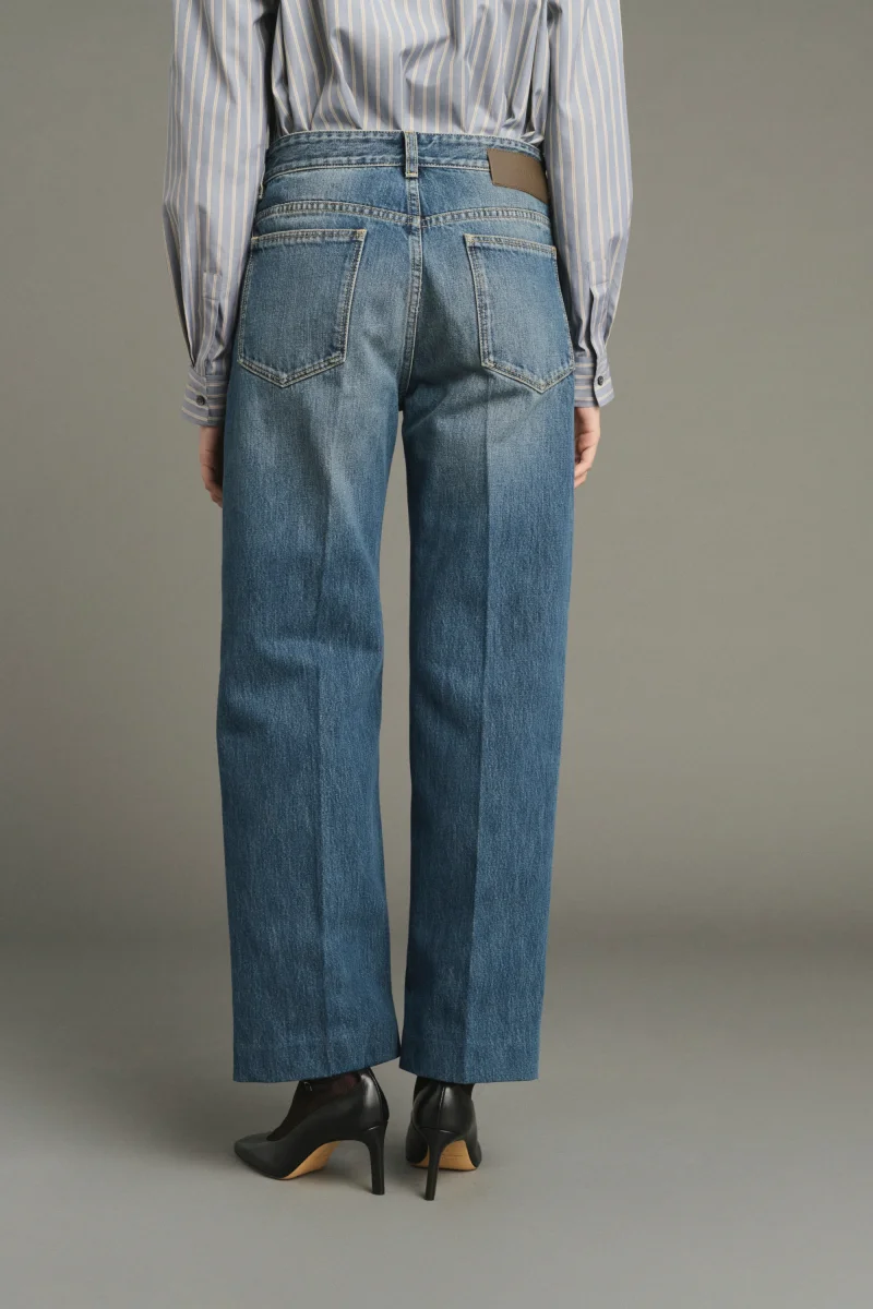VAQUEROS JERRY DENIM BLEU DÉLAVÉ - Imagen 4