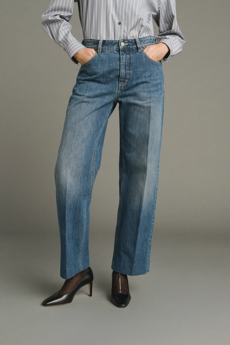 VAQUEROS JERRY DENIM BLEU DÉLAVÉ - Imagen 3