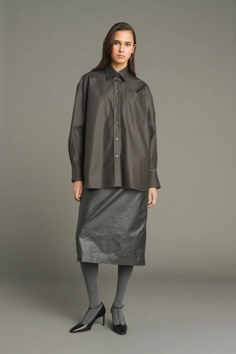 CAMISA CARLOTTA MARRÓN OSCURO - Imagen 2