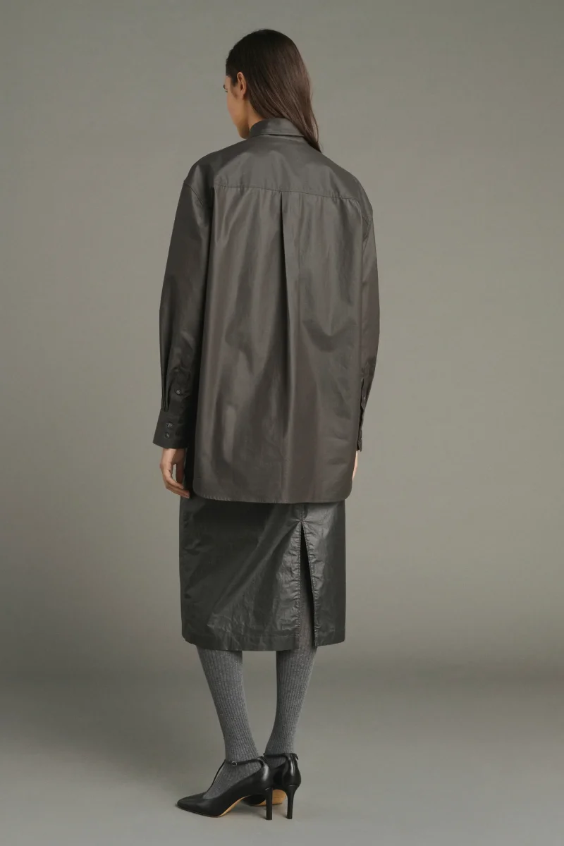 CAMISA CARLOTTA MARRÓN OSCURO - Imagen 3