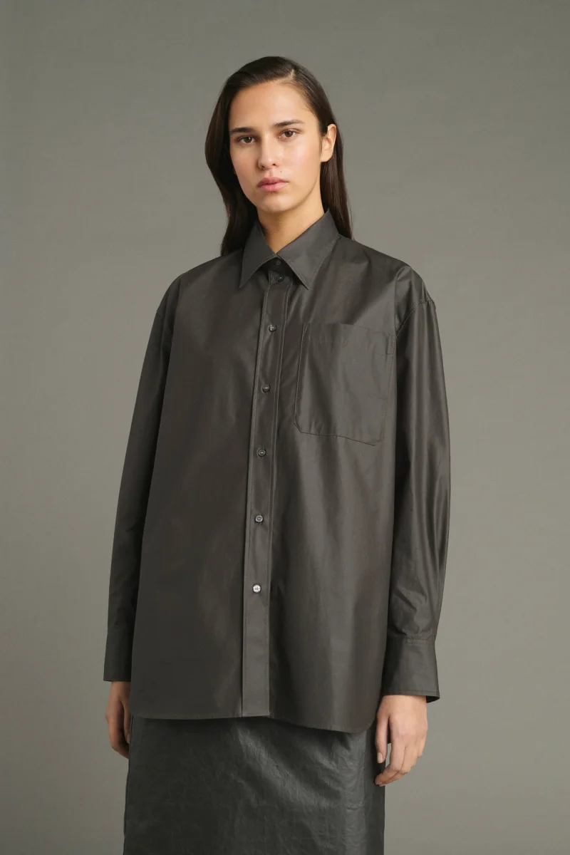 CAMISA CARLOTTA MARRÓN OSCURO - Imagen 4