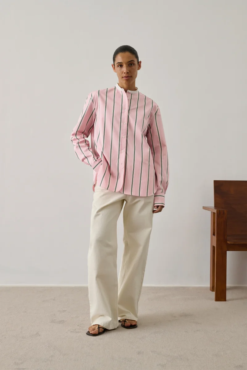 CAMISA BERMUDES ROSA/GRIS - Imagen 2