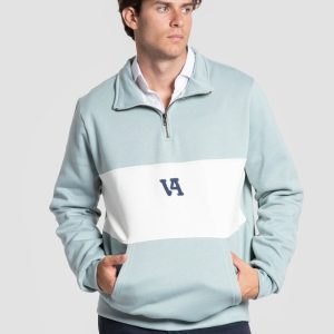 Sudadera Media Cremallera Franja Contraste SKU 0.34723