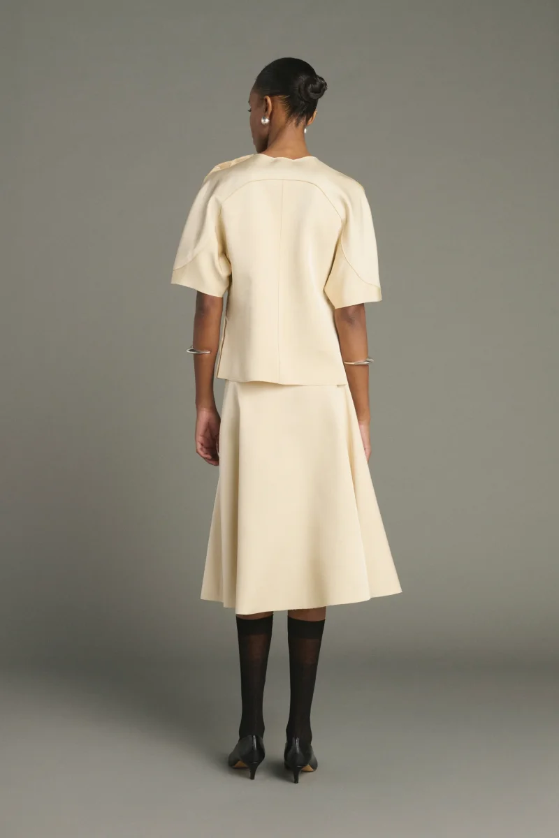 FALDA KELYA CREMA - Imagen 3
