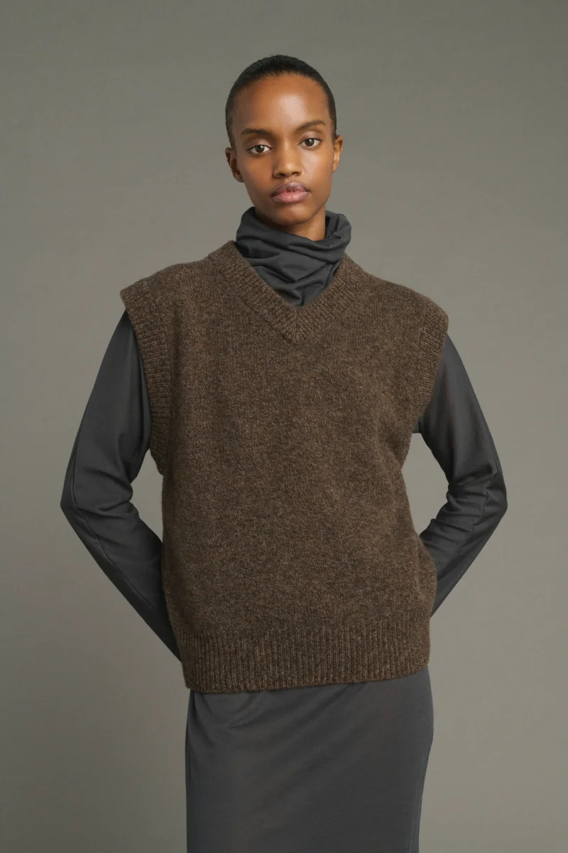 JERSEY KARL MARRÓN JASPEADO - Imagen 4