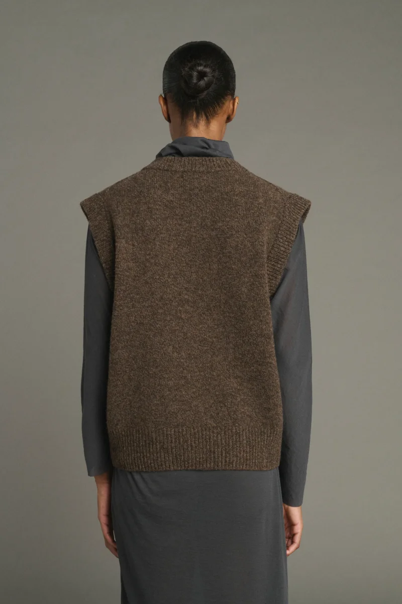 JERSEY KARL MARRÓN JASPEADO - Imagen 5