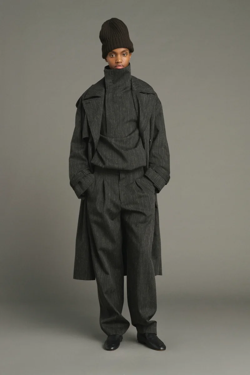 TRENCH JOURDAIN GRIS ANTRACITA - Imagen 4