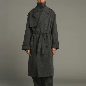 TRENCH JOURDAIN GRIS ANTRACITA