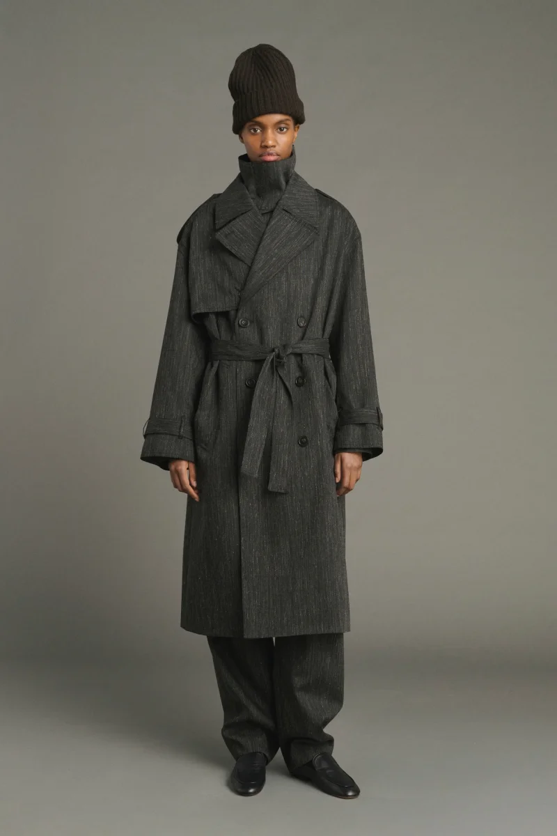 TRENCH JOURDAIN GRIS ANTRACITA - Imagen 2