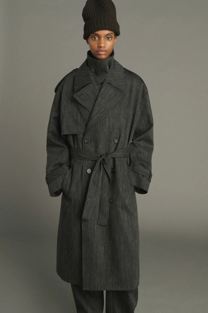 TRENCH JOURDAIN GRIS ANTRACITA - Imagen 3
