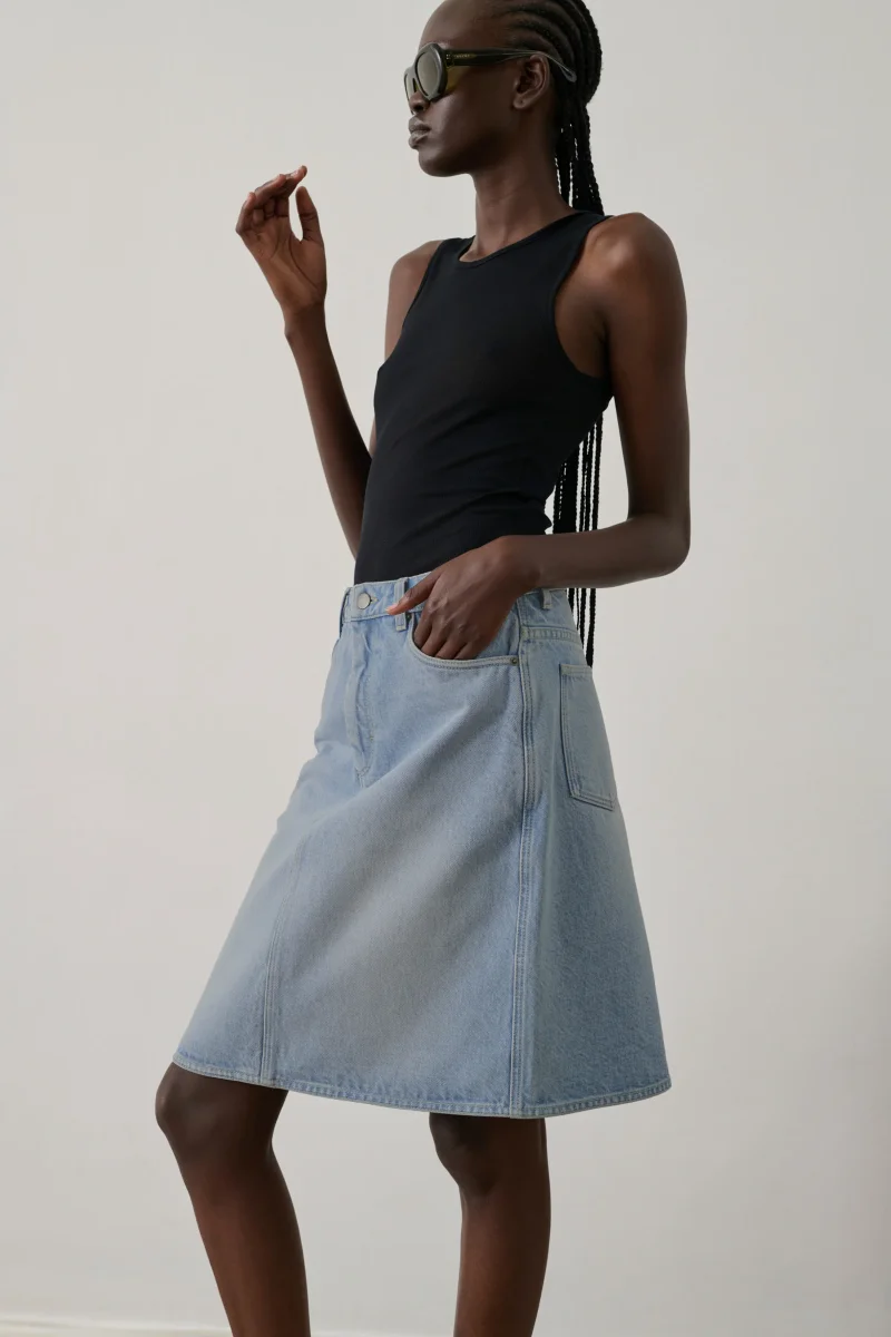 FALDA ELYNE AZUL CLARO