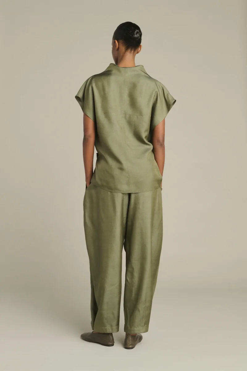 BLUSA KORA VERDE GRISÁCEO - Imagen 5