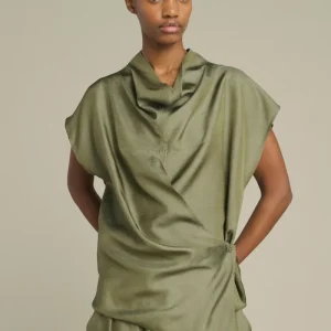 BLUSA KORA VERDE GRISÁCEO