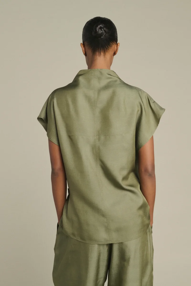 BLUSA KORA VERDE GRISÁCEO - Imagen 3