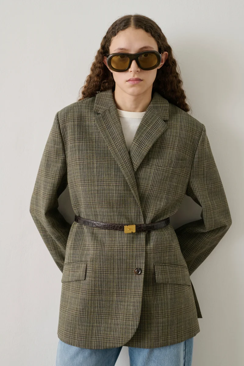 CHAQUETA HERMOSA MARRÓN/VERDE - Imagen 6