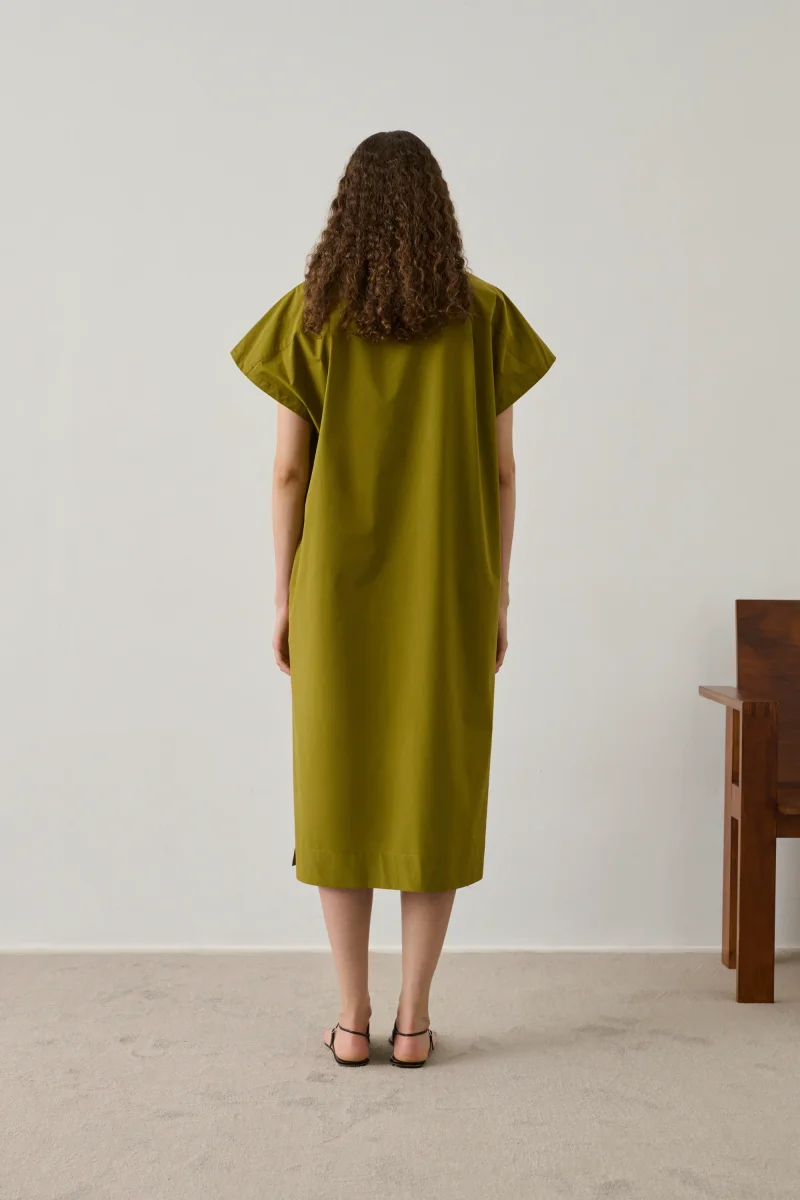 VESTIDO IANNI VERDE OLIVA - Imagen 3