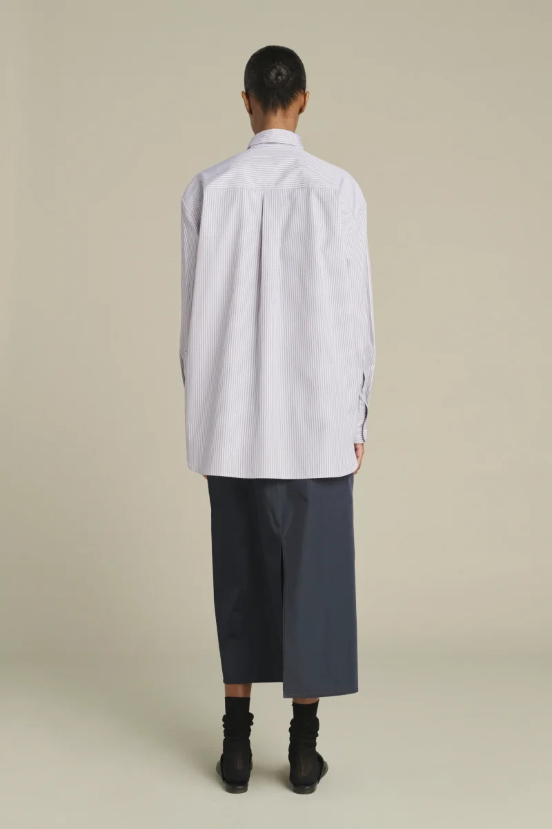 CAMISA CARLOTTA AZUL/BEIGE - Imagen 3