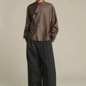 BLUSA HAMPTON MARRÓN OSCURO