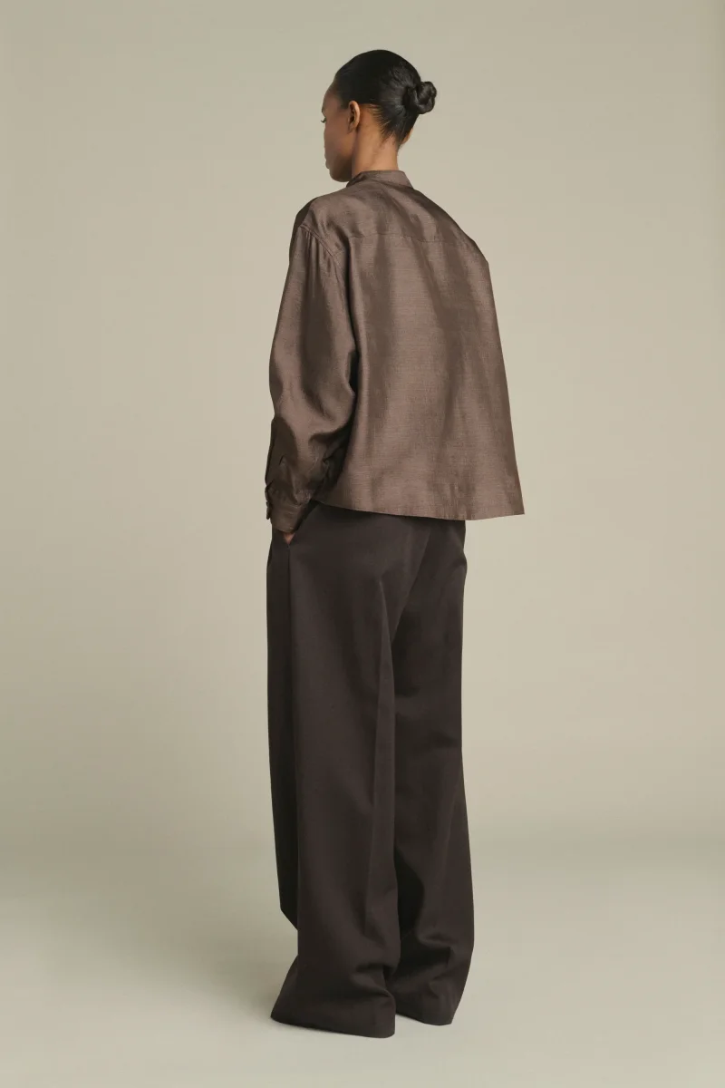 BLUSA HAMPTON MARRÓN OSCURO - Imagen 3