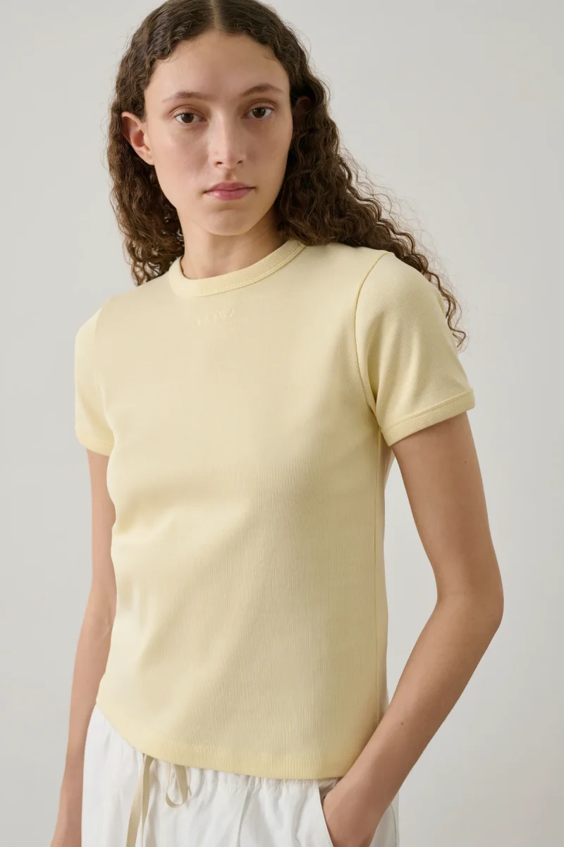 CAMISETA ARISTIDE AMARILLO PÁLIDO - Imagen 3