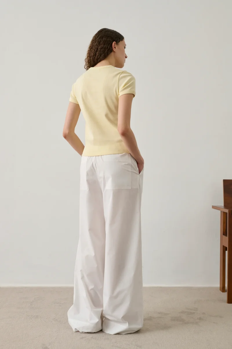 CAMISETA ARISTIDE AMARILLO PÁLIDO - Imagen 4