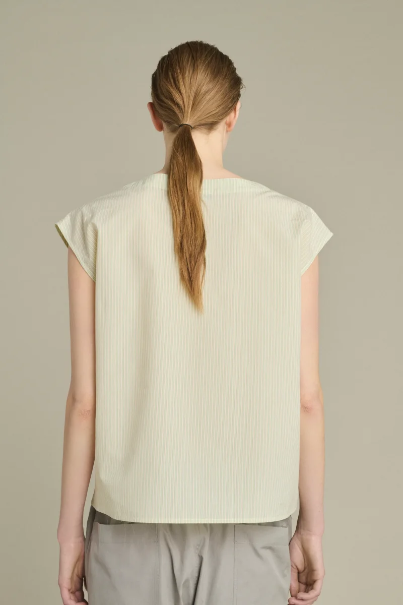 BLUSA LORENA VERDE/CRUDO - Imagen 3