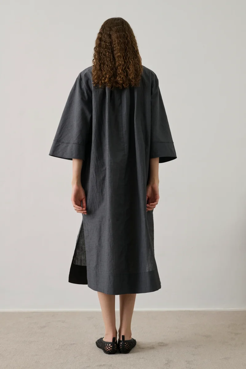 VESTIDO HOSTA GRIS ANTRACITA - Imagen 4
