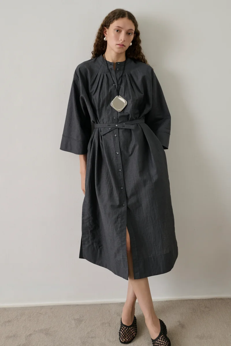 VESTIDO HOSTA GRIS ANTRACITA