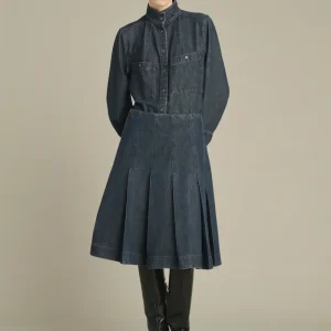 FALDA KLEA AZUL GRIS