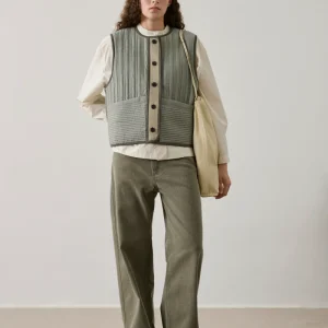 CAZADORA HIMA VERDE AGUA/BEIGE