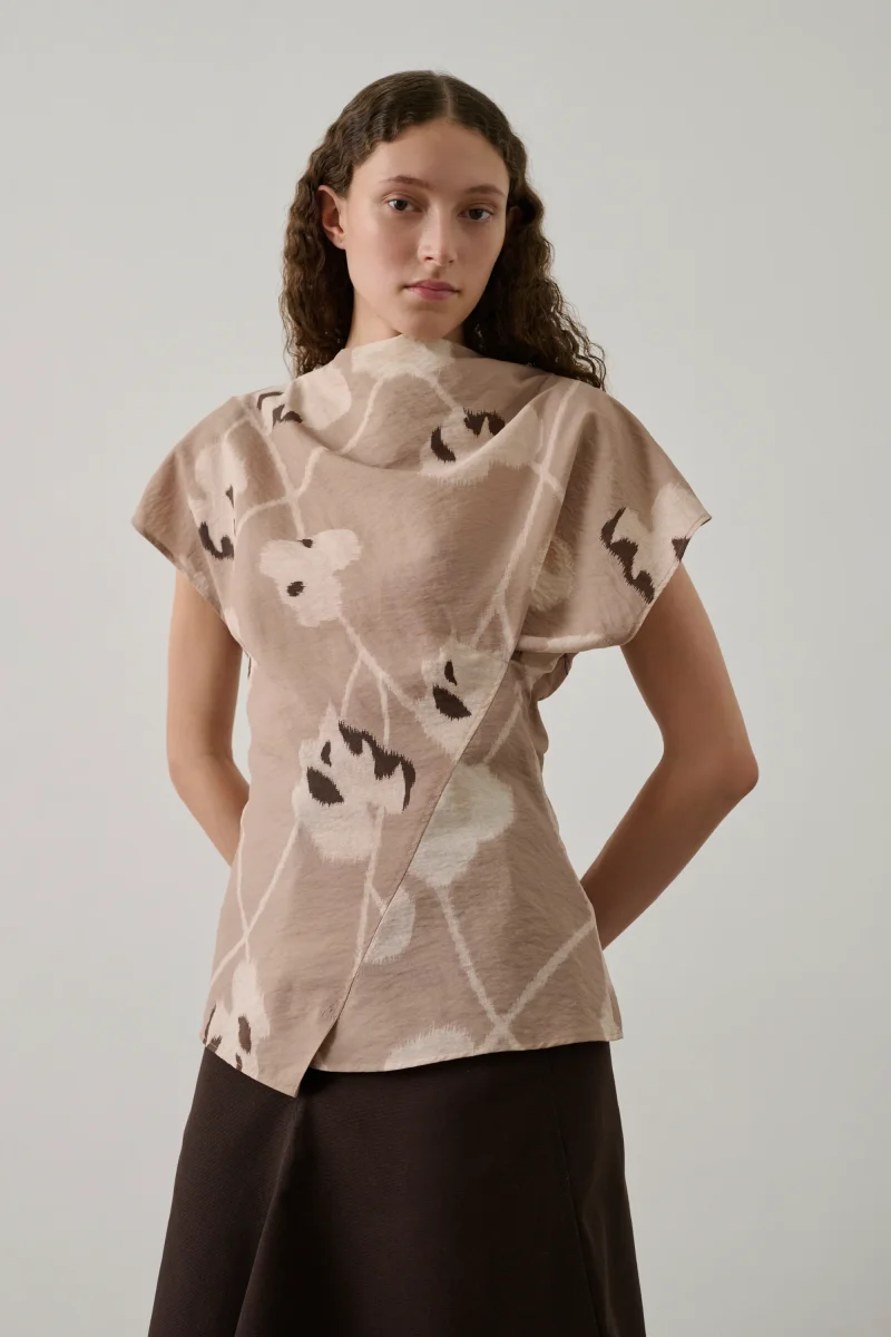 BLUSA FEDORA BEIGE - Imagen 4