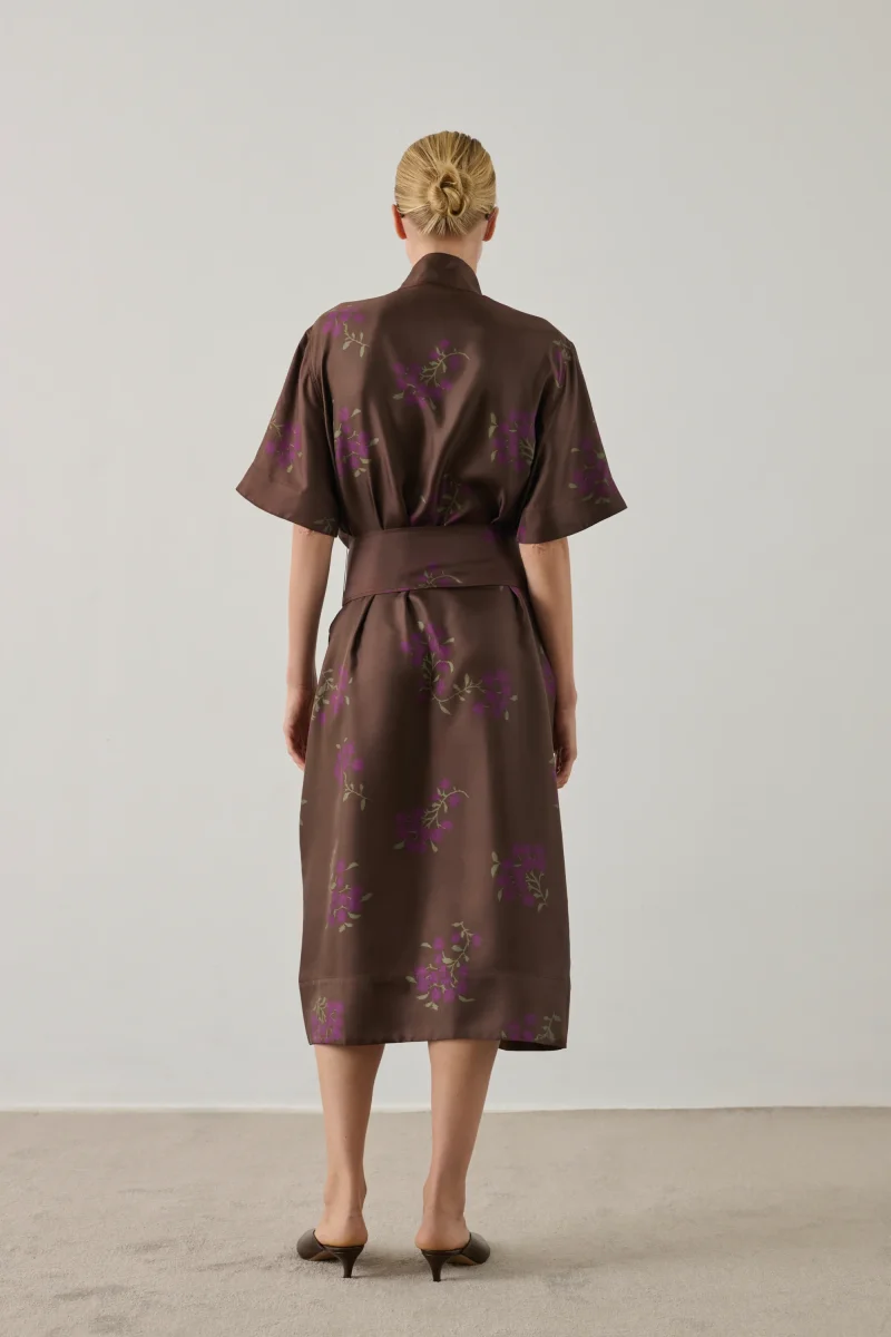 VESTIDO WITTY MARRÓN/VIOLETA - Imagen 3